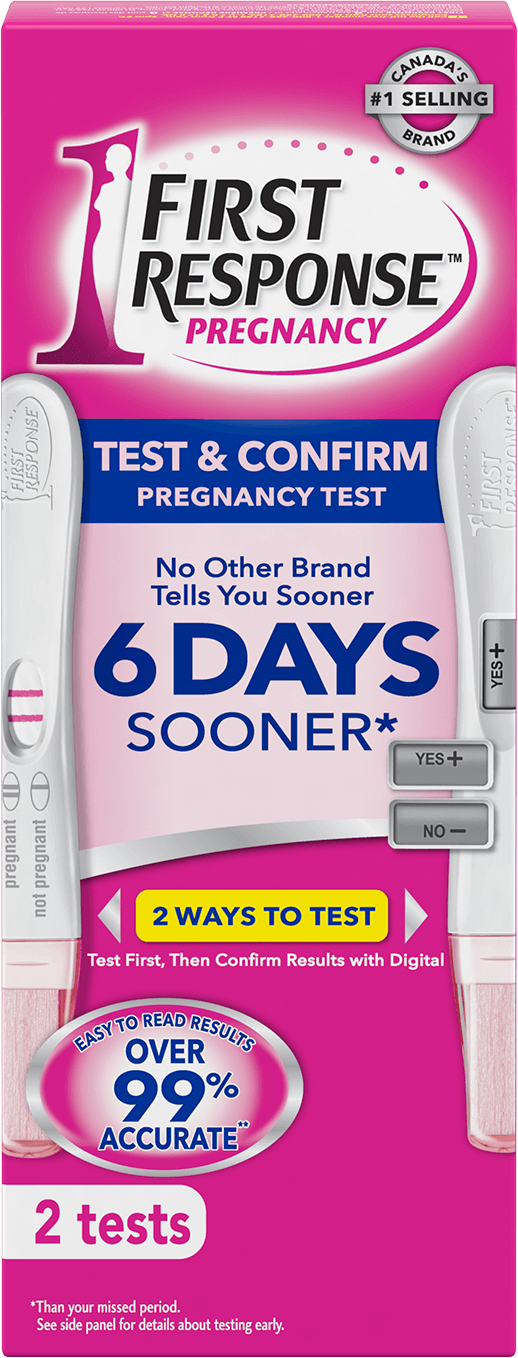Test & Confirm Pregnancy Test First Response FIRST RESPONSE