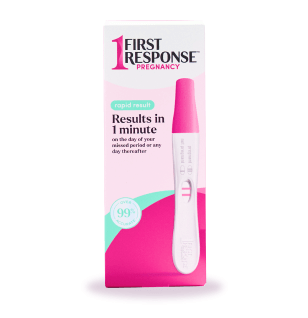 First Response Rapid Result Pregnancy Test.