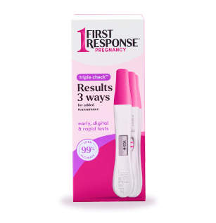 First Response Triple Check Pregnancy Test.