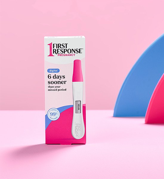 First Response Digital Pregnancy Test.