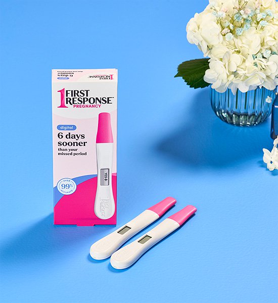 First Response Digital Pregnancy Test sticks.